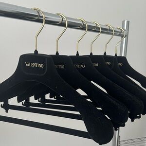 Valentino black velvet set suit  hangers